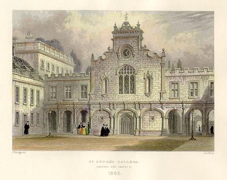 Cambridge, St. Peters College in 1842 / 1897