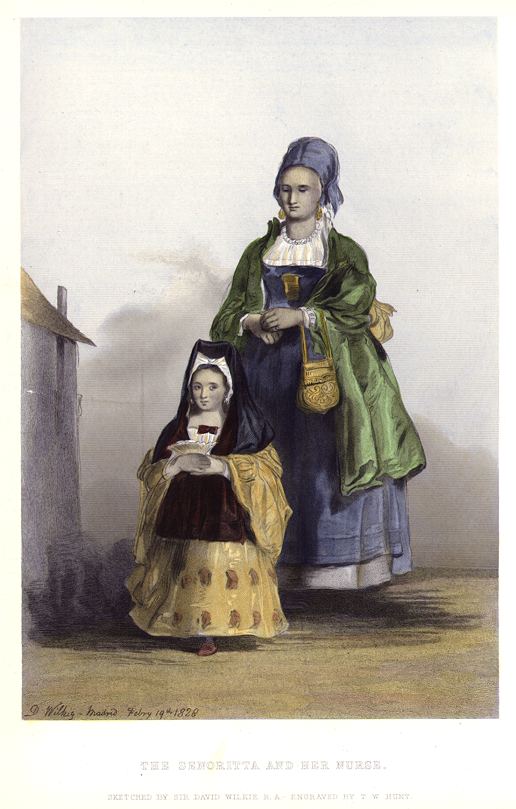 Senoritta & Nurse, after Wilkie, 1850