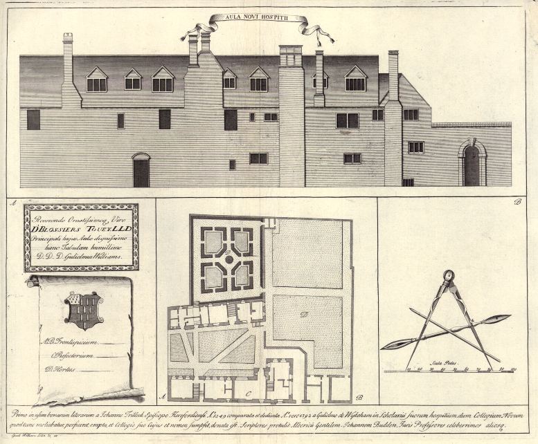 Oxford, New College Hospital, William Williams, c1730