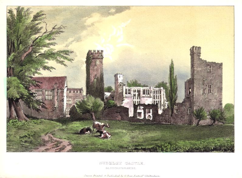 Gloucestershire, Sudeley Castle, by George Rowe, 1840