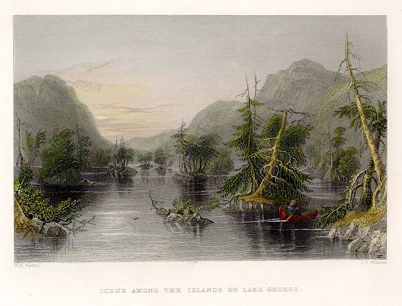 USA (New York), Scene among the Islands on Lake George, 1839