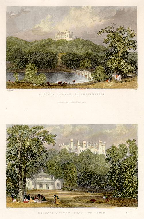 Leicestershire, Belvoir Castle, 1837