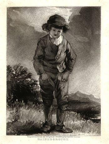 Gainsboruogh (a boy), engraved by David Lucas, 1830