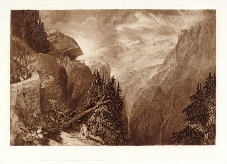 Italy, Val d'Aosta, after Turner, 1887