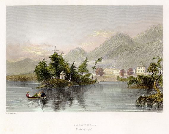 USA (New York), Caldwell, Lake George, 1839