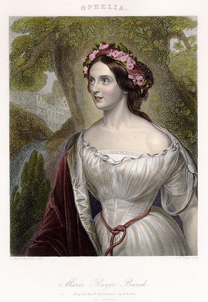 Ophelia (Marie Bayer-Burck), 1850