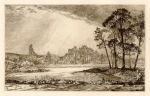 Oxfordshire, Goring, etching 1886