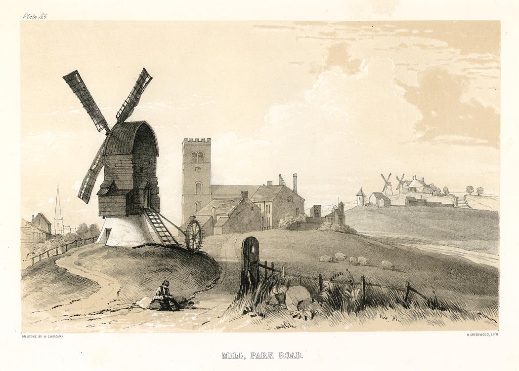 Lancashire, Liverpool, Mill in Park Road, 1843