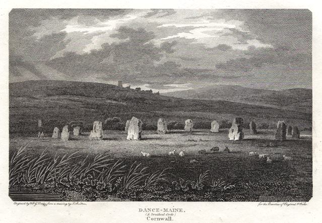 Cornwall, Dance-Maine (A Druidical Circle), 1804