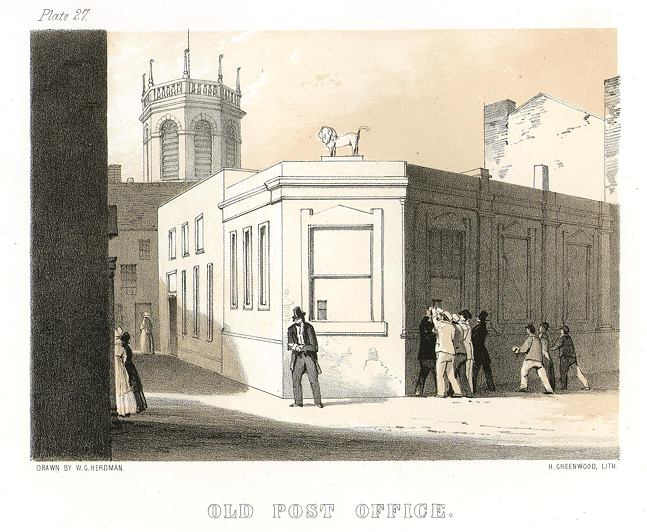 Lancashire, Liverpool, Old Post Office, 1843