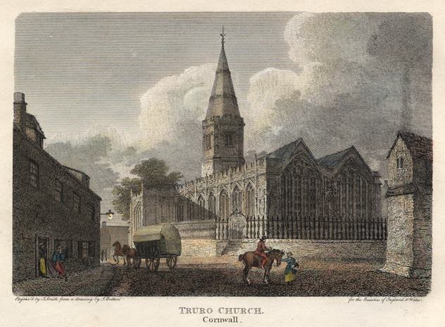 Cornwall, Truro Church, 1802