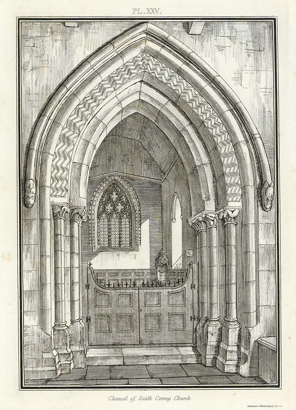 Gloucestershire, South Cerney Church Chancel, 1803