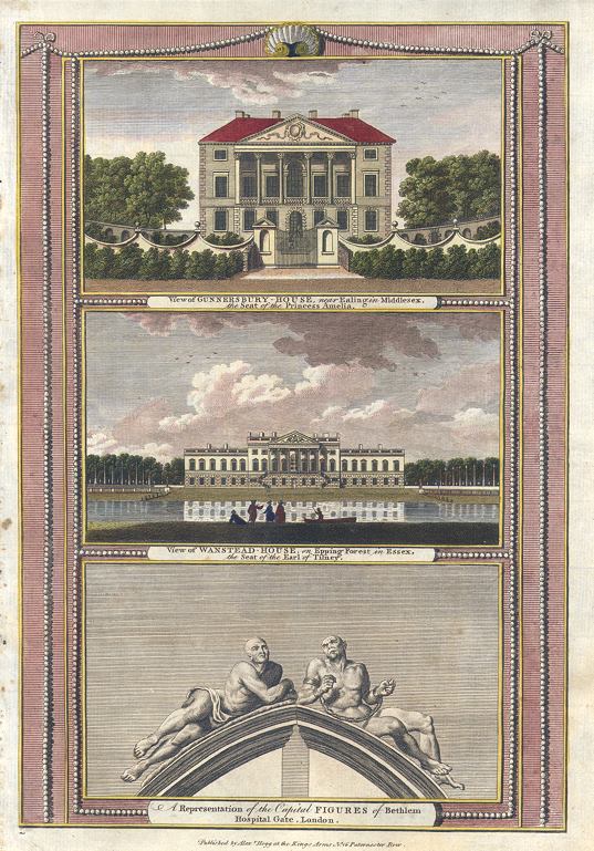 Middlesex - Gunnersbury House & Essex - Wanstead House, 1784