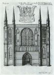 Yorkshire, Selby Abbey west prospect, Daniel King, 1673 / 1718