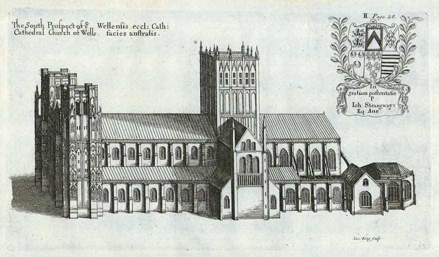 Somerset, Wells Cathedral, Daniel King, 1673 / 1718