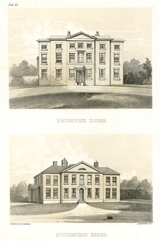 Lancashire, Liverpool, Brunswick House & Springfield House, 1843