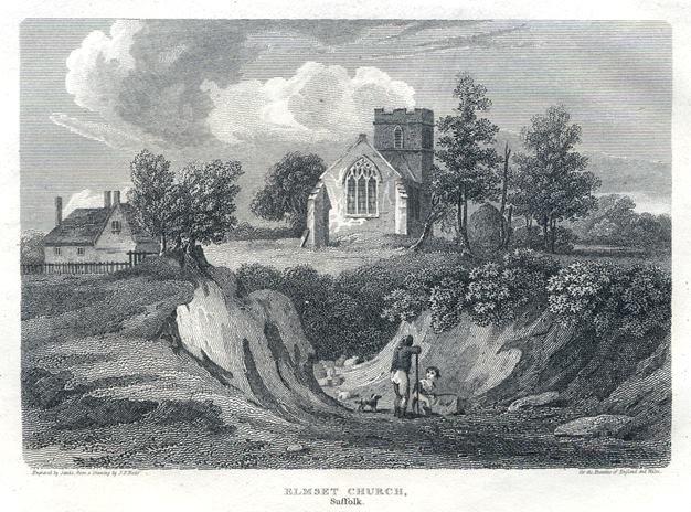 Suffolk, Elmset Church, 1812