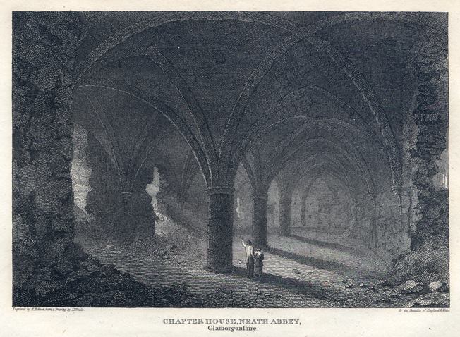 Wales, Neath Abbey Chapter House, 1813