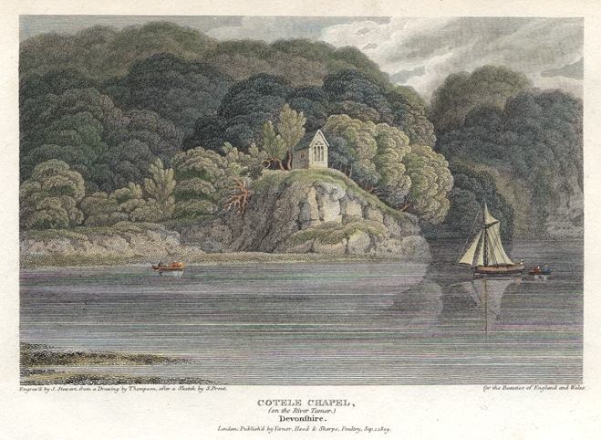 Devon, Cotele Chapel, on the River Tamar, 1809