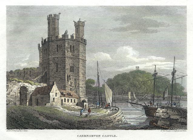 Wales, Carnarvon Castle, 1812