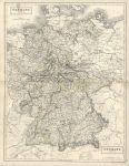 Germany, large map, 1846