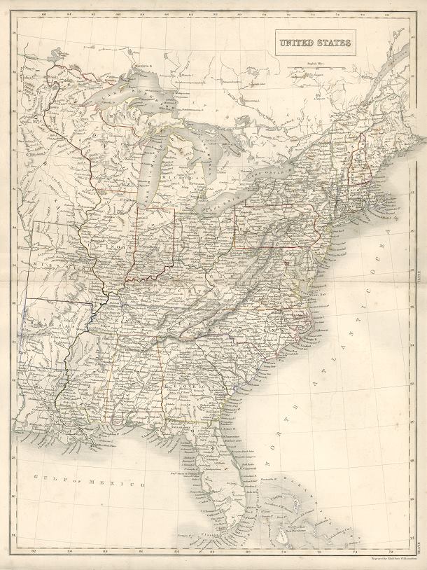 United States (large map), 1846