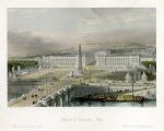 France, Paris, Place de la Concorde, 1845