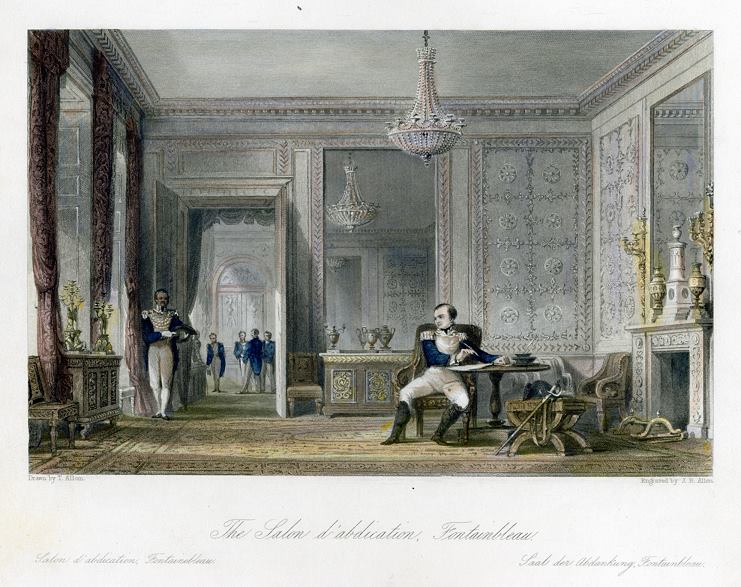 France, Fontainbleau, Salon d'abdication, 1845