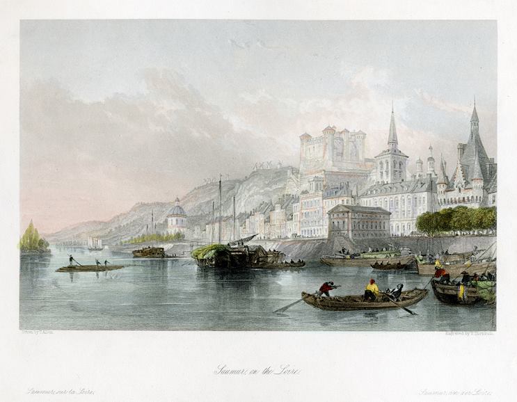 France, Saumur on the Loire, 1845