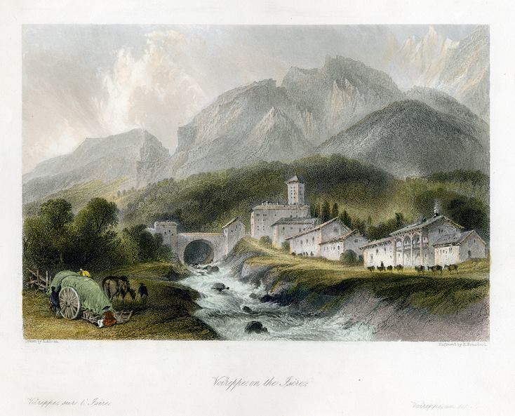 France, Voireppe, sur l'Isere, 1845