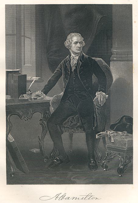 USA, Alexander Hamilton after Alonzo Chappel, 1861