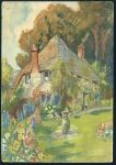 Watercolour, English Country Cottage, 1940