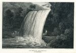 Wales, Cil Hepste Waterfall in Brecknockshire, 1812