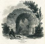 Wales, Strata Florida Abbey in Cardiganshire, 1813