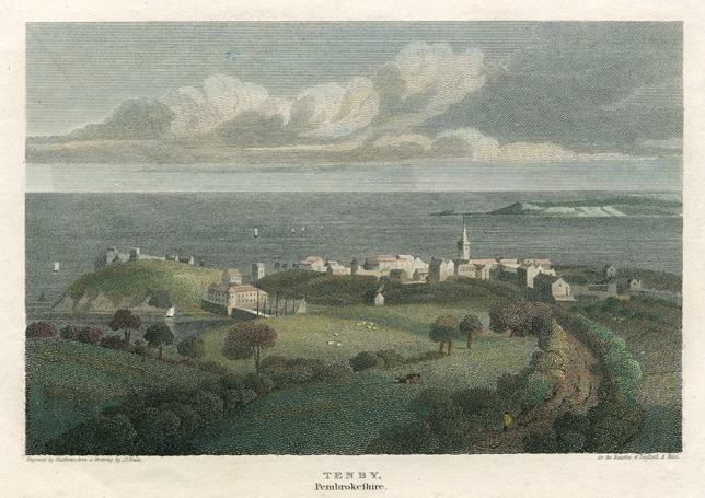 Wales, Tenby in Pembrokeshire, 1813