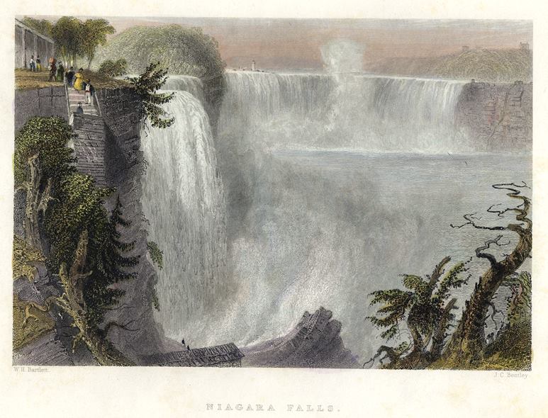 USA, Niagara Falls, 1840