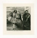 'A Venetian Promenade', etching after Bonnington, 1876