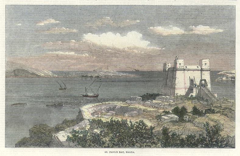 Malta, St. Paul's Bay, 1863