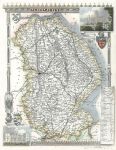 Lincolnshire, Moule map, 1850