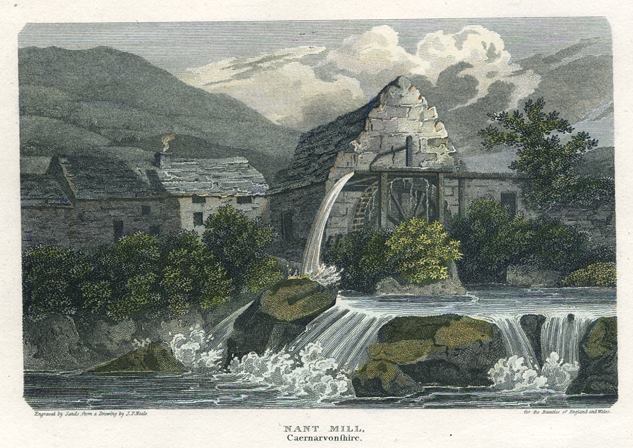 Wales, Nant Mill in Carnarvonshire, 1812