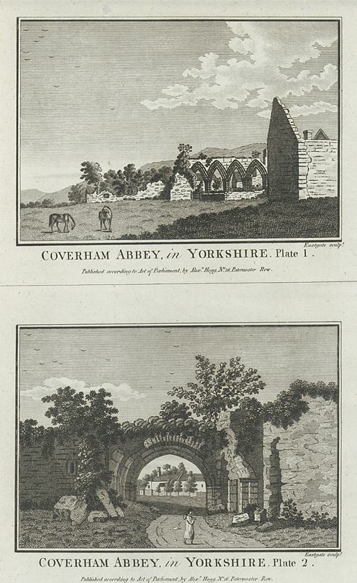 Yorkshire, Coverham Abbey, 1786