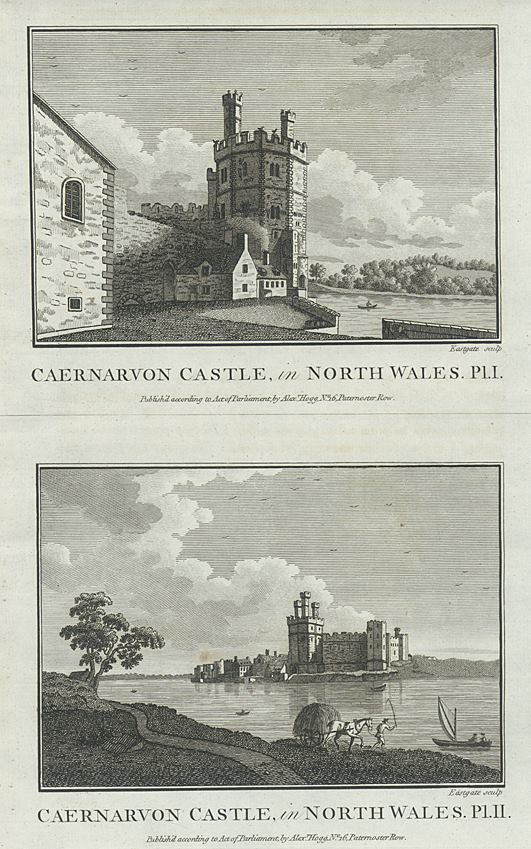 Wales, Carnarvon Castle, 1786