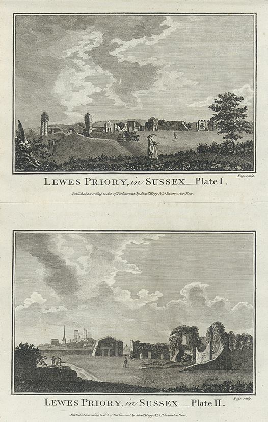 Sussex, Lewes Priory, 1786