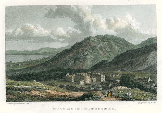 Scotland, Holyrood House, Edinburgh, 1830