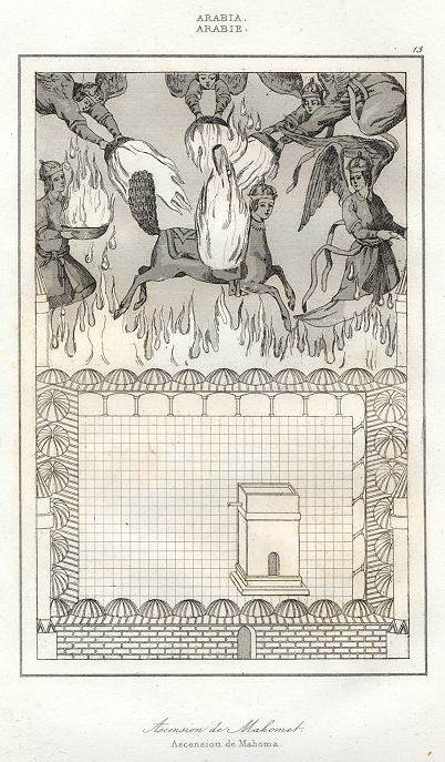 Arabia, Ascension of Mohammed, 1847