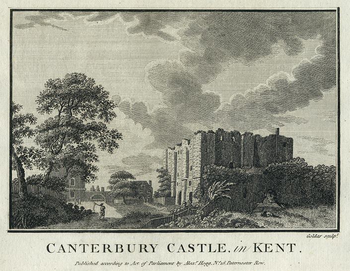 Kent, Canterbury Castle, 1786