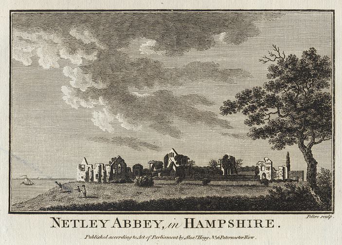 Hampshire, Netley Abbey, 1786