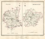 Wiltshire, Wilton & Malmesbury town plans, 1835