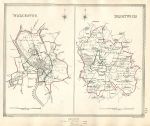 Worcestershire, Worcester & Droitwich borough plans, 1835