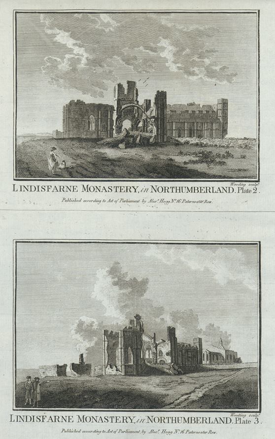 Northumberland, Lindisfarne Monastery, 1786